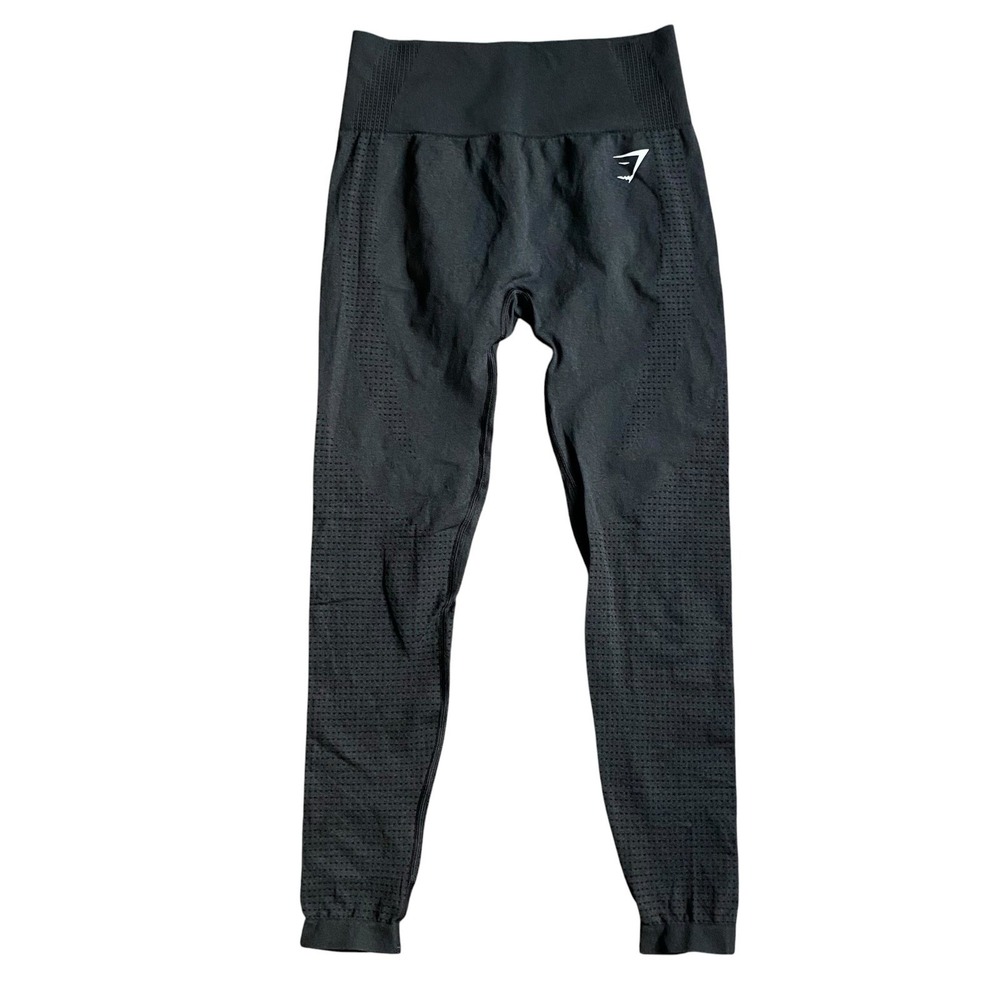 Gymshark High Rise Pull-On Leggings Size S Black Inseam 23"